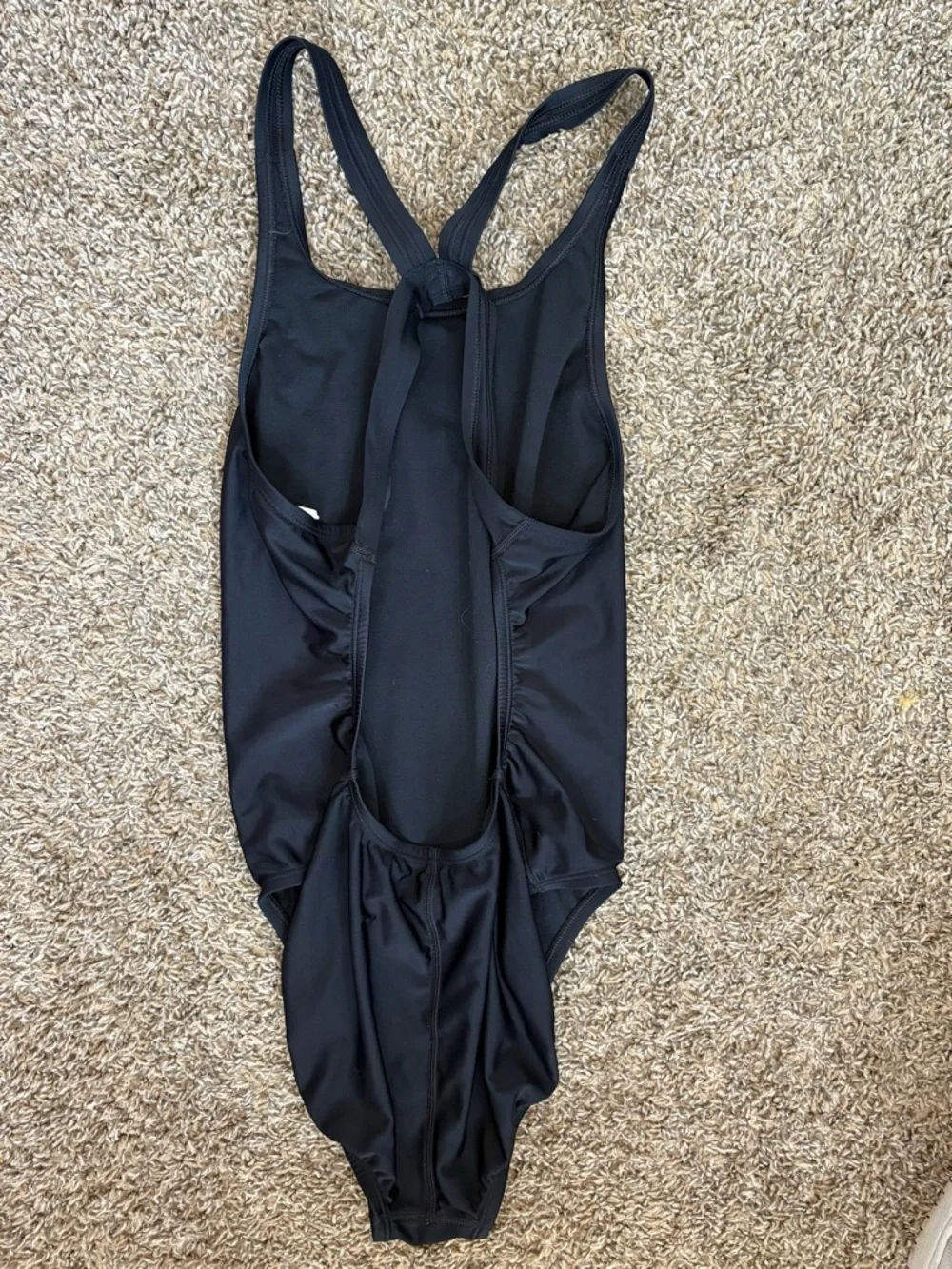 Nike Womens‎ Black Essential Cross-Back One-Piece Swimsuit Size 14